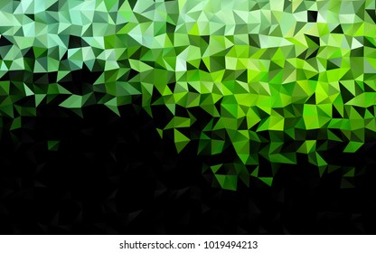 Light Green vector low poly pattern. Modern geometrical abstract illustration with gradient. The completely new template can be used for your brand book.