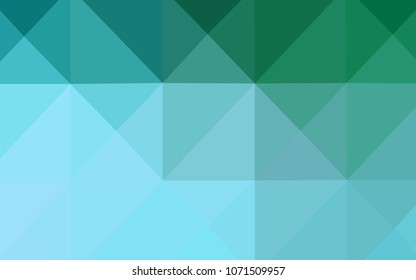Light Green vector low poly texture. Shining colored illustration in a new style. Brand-new design for your business.