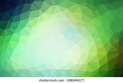 Light Green vector low poly layout. Modern abstract illustration with triangles. New template for your brand book.