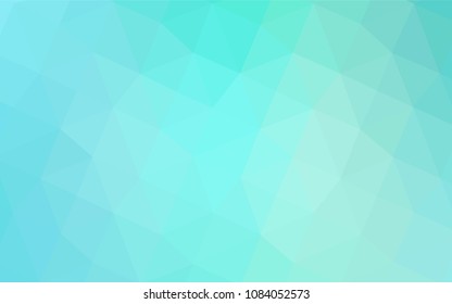 Light Green vector low poly texture. Shining polygonal illustration, which consist of triangles. The polygonal design can be used for your web site.