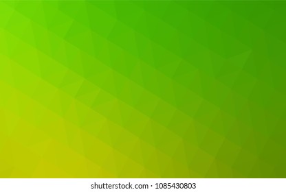 Light Green vector low poly texture. Polygonal abstract illustration with gradient. Template for cell phone's backgrounds.