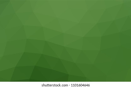Light Green vector low poly pattern. Colorful illustration in abstract style with gradient. The completely new template can be used for your brand book.