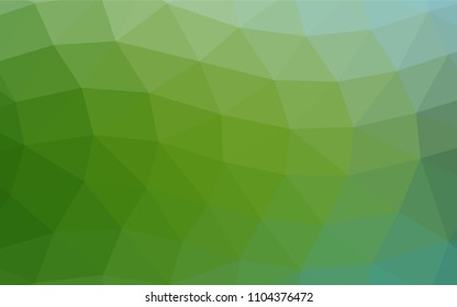 Light Green vector low poly background. Glitter abstract illustration with an elegant design. A new texture for your design.