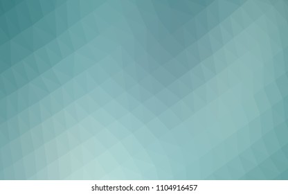 Light Green vector low poly pattern. Creative geometric illustration in Origami style with gradient. The textured pattern can be used for background.