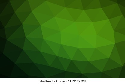 Light Green vector low poly low poly. A vague abstract illustration with gradient. The elegant pattern can be used as part of a brand book.