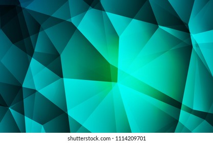Light Green vector low poly layout. A sample with polygonal shapes. New template for your brand book.