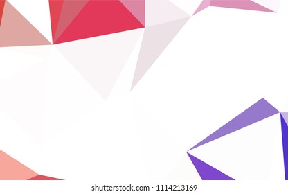 Light Green vector low poly cover. Colorful illustration in polygonal style with gradient. Completely new template for your banner.