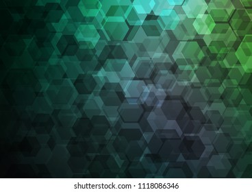 Light Green vector low poly background. Colorful illustration in abstract style with gradient. The best hexagonal design for your business.