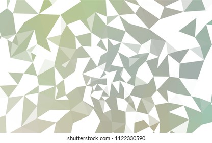 Light Green vector low poly texture. Colorful illustration in abstract style with triangles. A new texture for your web site.