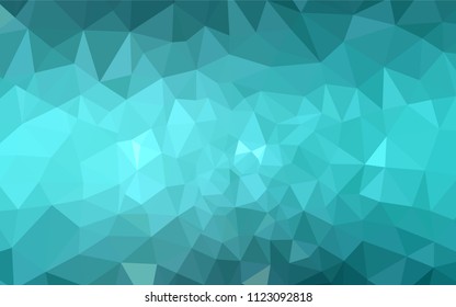 Light Green vector low poly cover. Geometric illustration in Origami style with gradient.  Pattern for a brand book's backdrop.