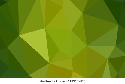 Light Green vector low poly layout. Colorful illustration in polygonal style with gradient. Best triangular design for your business.
