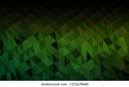 Light Green vector low poly cover. A completely new color illustration in a vague style. The polygonal design can be used for your web site.