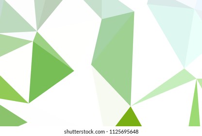Light Green vector low poly layout. A sample with polygonal shapes. New template for your brand book.