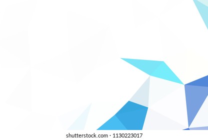 Light Green vector low poly texture. Creative illustration in halftone style with triangles. New template for your brand book.