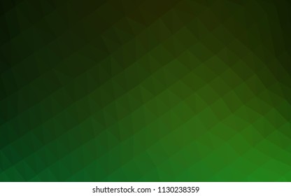Light Green vector low poly cover. Brand new colored illustration in blurry style with gradient. Brand new style for your business design.
