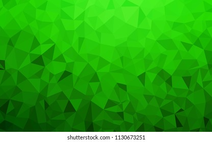 Light Green vector low poly layout. Colorful illustration in polygonal style with gradient. Polygonal design for your web site.