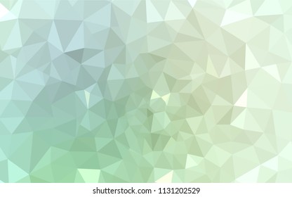Light Green vector low poly layout. A sample with polygonal shapes. Pattern for a brand book's backdrop.
