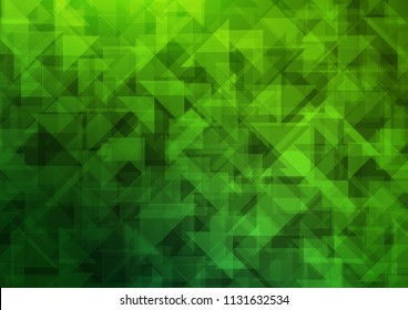 Light Green vector low poly low poly. Geometric illustration in Origami style with gradient.  A completely new template for your business design.