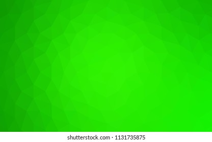 Light Green vector low poly texture. Shining colorful illustration with triangles. Template for cell phone's backgrounds.