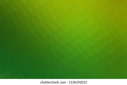 Light Green vector low poly cover. A sample with polygonal shapes. A completely new template for your business design.