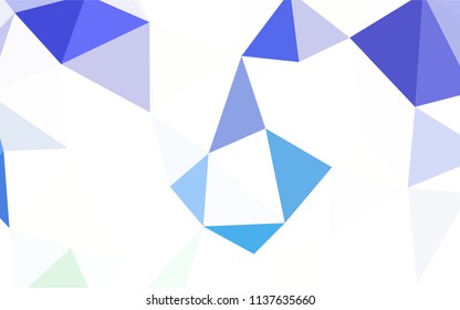 Light Green vector low poly cover. Modern abstract illustration with triangles. Completely new template for your banner.