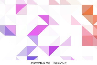 Light Green vector low poly cover. Colorful illustration in polygonal style with gradient. Triangular pattern for your design.