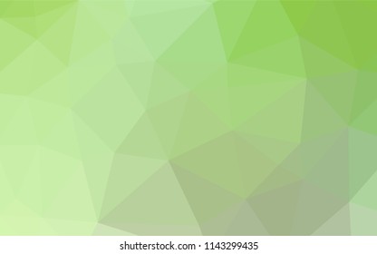 Light Green vector low poly cover. Colorful abstract illustration with gradient. A new texture for your design.