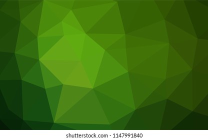 Light Green vector low poly layout. Glitter abstract illustration with an elegant design. A new texture for your design.