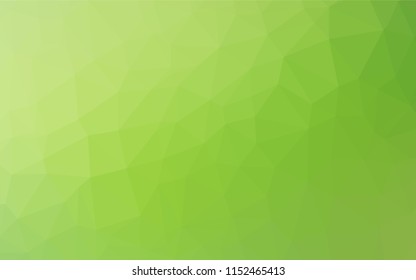 Light Green vector low poly cover. Colorful abstract illustration with gradient. A new texture for your design.
