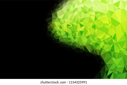 Light Green vector low poly layout. A completely new color illustration in a vague style. The textured pattern can be used for background.