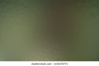 Light Green vector low poly texture. Shining illustration, which consist of triangles. A new texture for your design.
