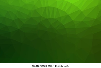 Light Green vector low poly cover. Triangular geometric sample with gradient.  A completely new design for your business.
