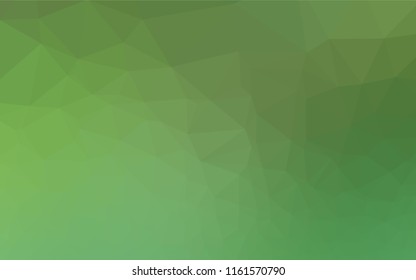 Light Green vector low poly texture. Geometric illustration in Origami style with gradient.  Triangular pattern for your business design.