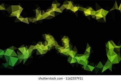 Light Green vector low poly cover. Creative illustration in halftone style with gradient. The elegant pattern can be used as part of a brand book.