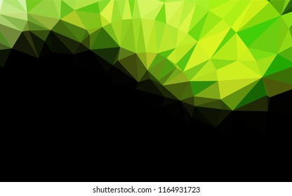 Light Green vector low poly layout. Glitter abstract illustration with an elegant design. The template can be used as a background for cell phones.