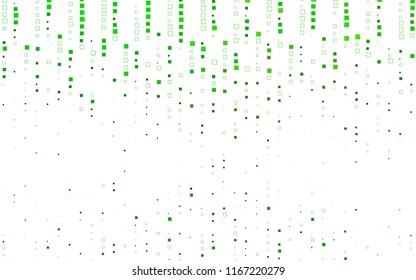 Light Green vector low poly background. A sample with a polygonal design. Illustration in polygonal style with repeating squares