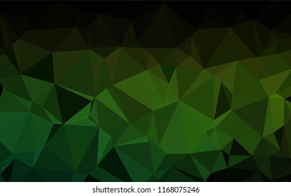 Light Green vector low poly layout. Glitter abstract illustration with an elegant design. The polygonal design can be used for your web site.