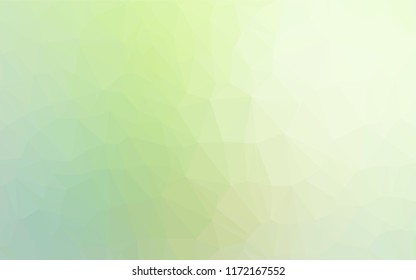 Light Green vector low poly layout. Creative geometric illustration in Origami style with gradient. A completely new design for your business.