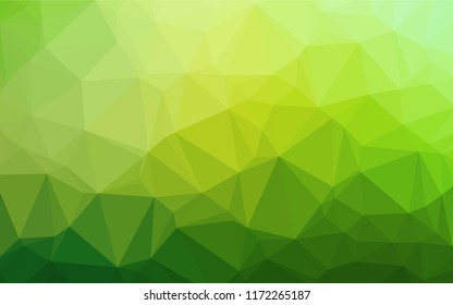 Light Green vector low poly cover. Creative illustration in halftone style with gradient. The elegant pattern can be used as part of a brand book.