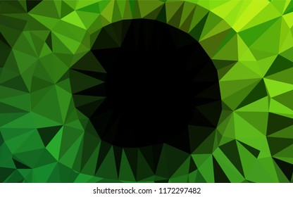 Light Green vector low poly texture. Colorful illustration in abstract style with gradient. A new texture for your design.