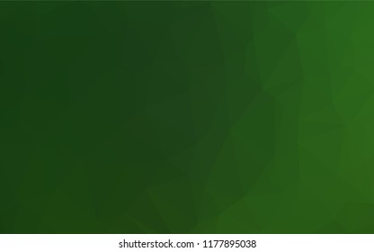 Light Green vector low poly layout. Modern geometrical abstract illustration with gradient. A completely new design for your business.