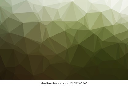 Light Green vector low poly cover. Creative geometric illustration in Origami style with gradient. Brand new design for your business.