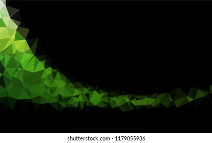 Light Green vector low poly layout. Glitter abstract illustration with an elegant design. The elegant pattern can be used as part of a brand book.