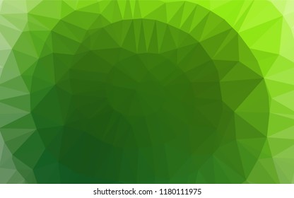 Light Green vector low poly texture. Geometric illustration in Origami style with gradient.  A completely new template for your business design.