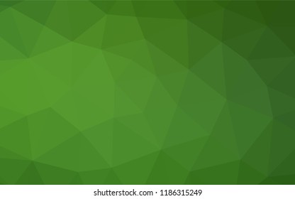 Light Green vector low poly cover. Colorful illustration in abstract style with gradient. The template can be used as a background for cell phones.