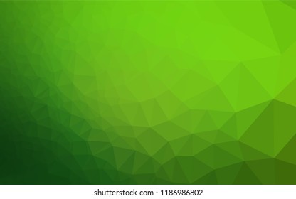 Light Green vector low poly layout. Modern geometrical abstract illustration with gradient. The textured pattern can be used for background.