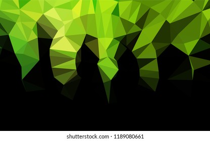 Light Green vector low poly layout. Colorful abstract illustration with gradient. The completely new template can be used for your brand book.