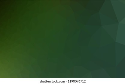 Light Green vector low poly cover. Modern geometrical abstract illustration with gradient. A completely new template for your business design.