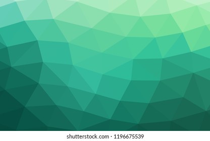 Light Green vector low poly low poly. A completely new color illustration in a vague style. The textured pattern can be used for background.