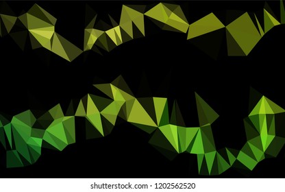 Light Green vector low poly cover. Creative geometric illustration in Origami style with gradient. The elegant pattern can be used as part of a brand book.